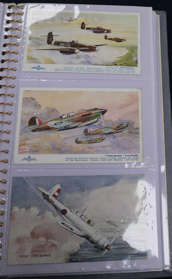 An album of aircraft postcards (87)